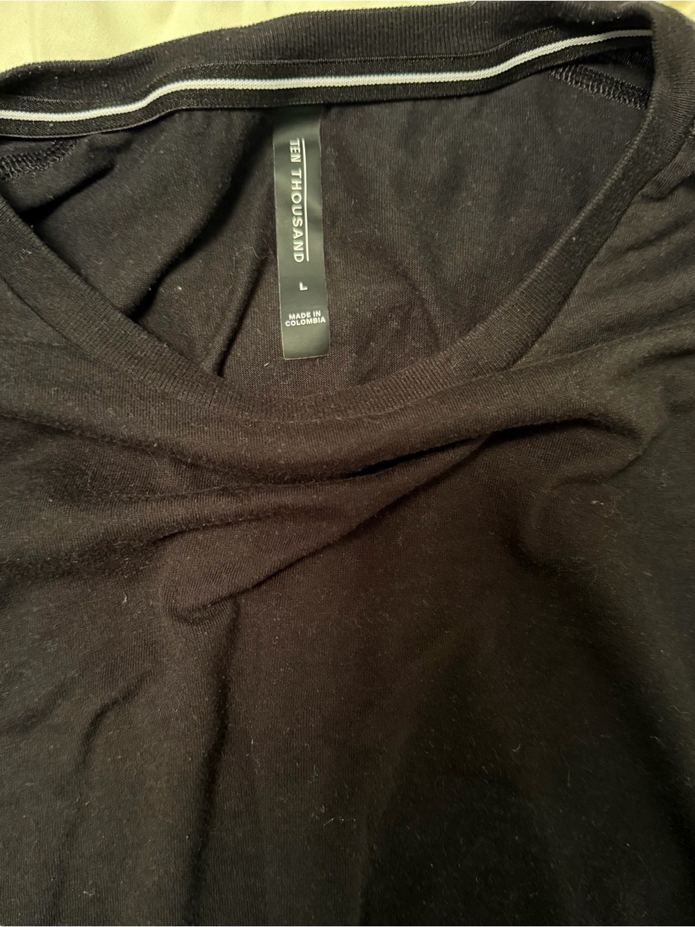 Ten Thousand Black Crewneck Performance Tee